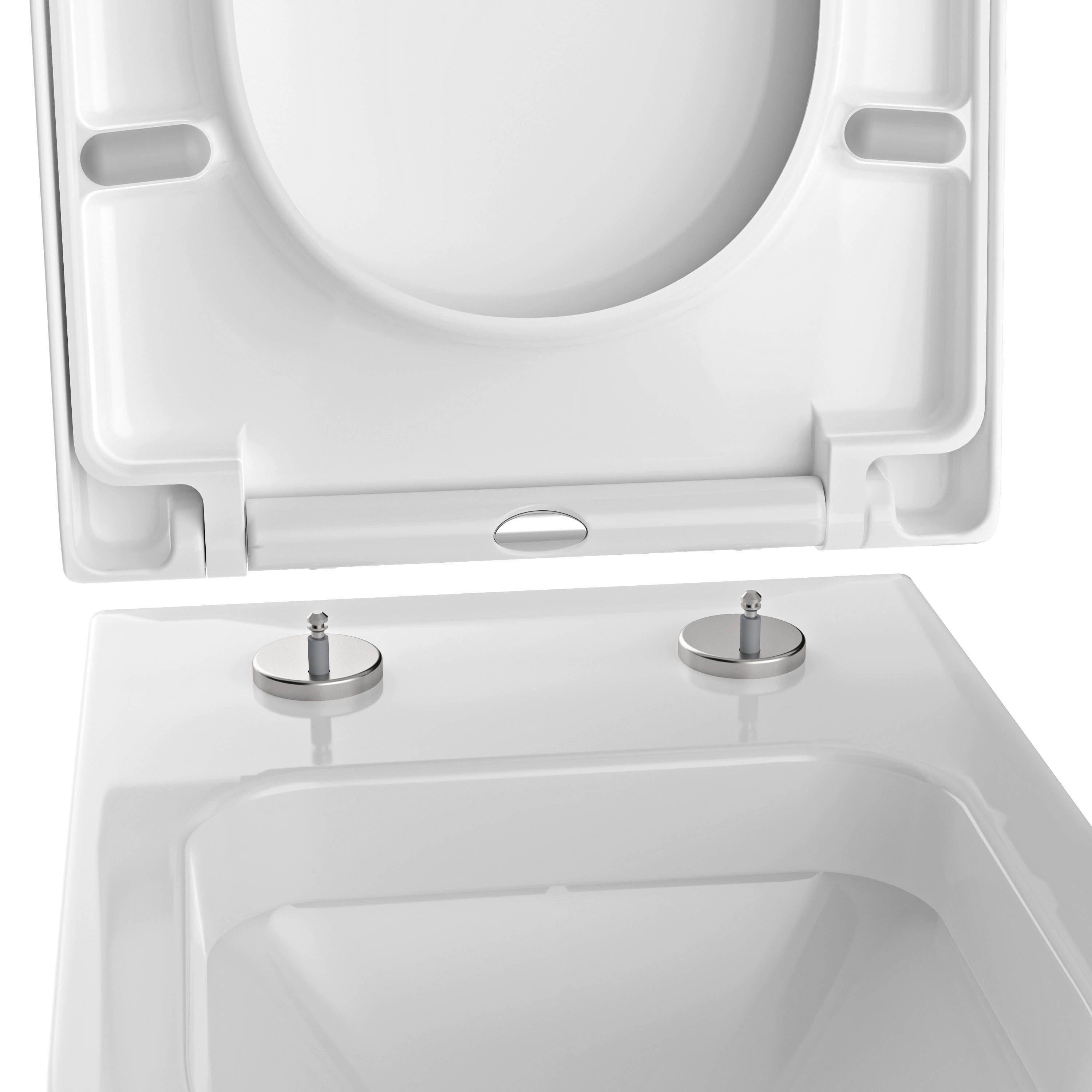 Bernstein WC-Sitz U1002, mit Absenkautomatik, D-Form, aus Duraplast