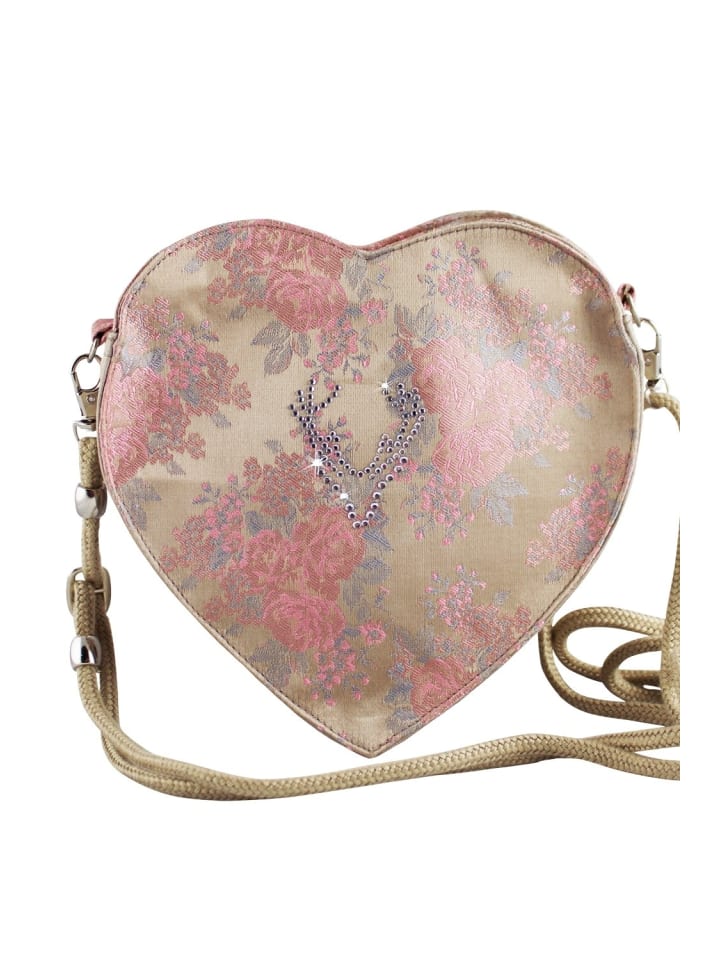 Edelnice Dirndltasche Rosalie in gold, rosa günstig kaufen onesize