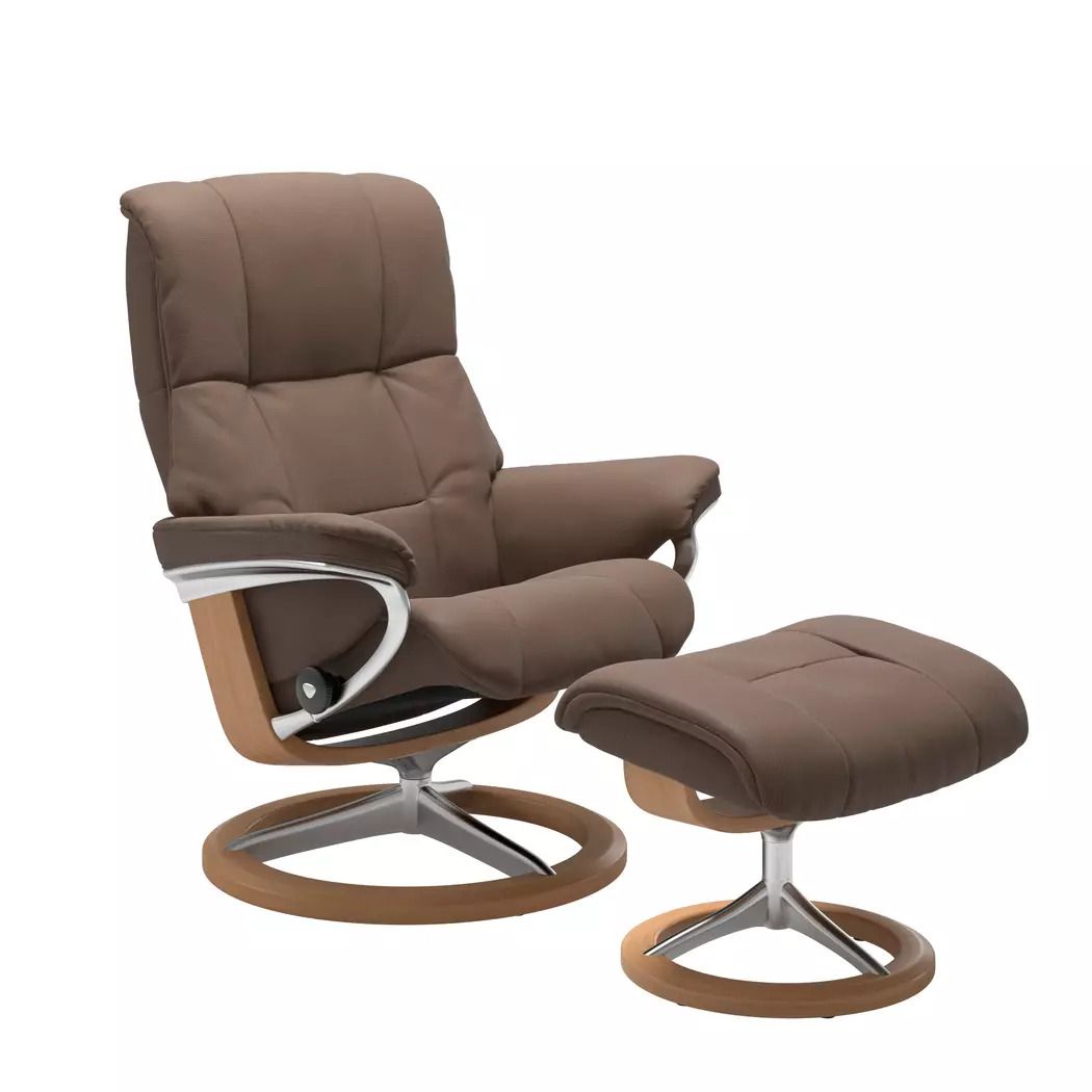 Stressless Sessel Mayfair Signature mit Hocker Braun