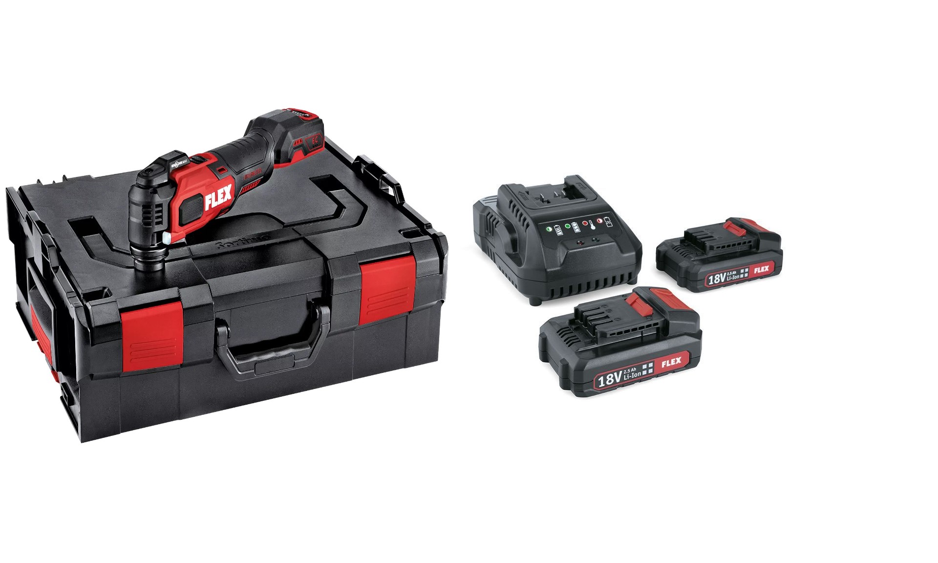 Outil multifonction Flex-tools 531018 MT 18.0-EC Accu 18 V + Batterie P-Set 22 Q Accu Set 18 V 2,5 Ah