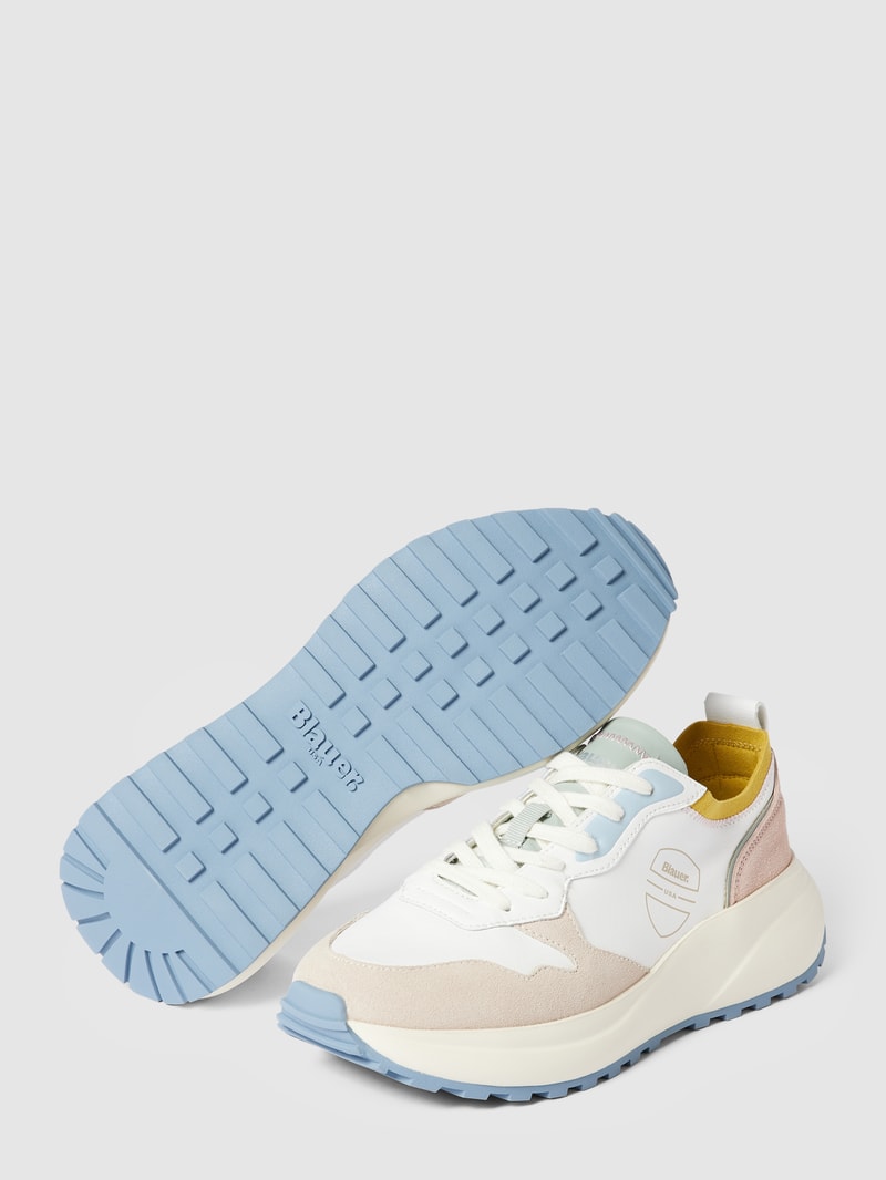 Sneaker mit Label-Detail Modell 'DAISY' in offwhite