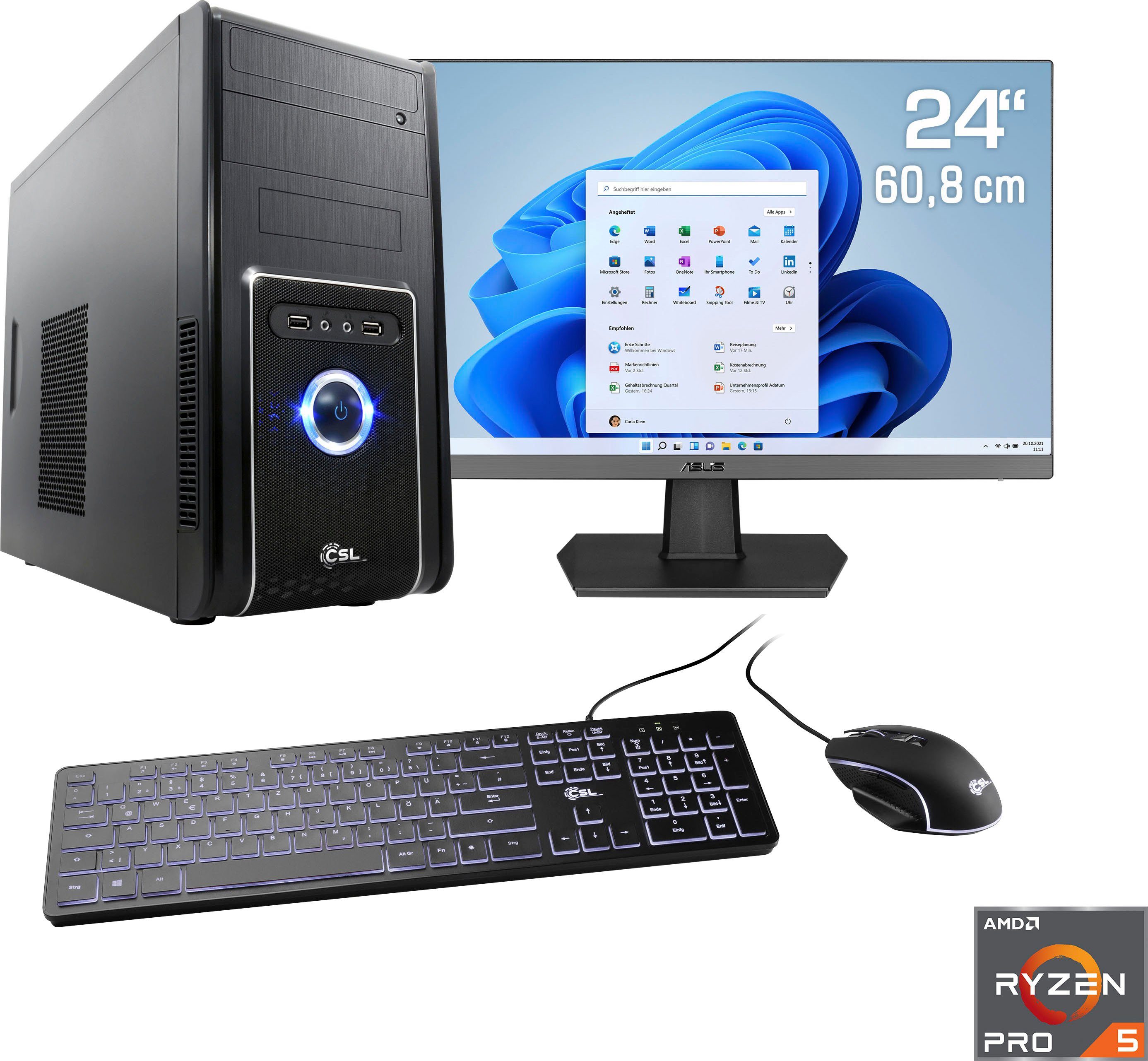 CSL Sprint V28884 Gaming-PC-Komplettsystem (24