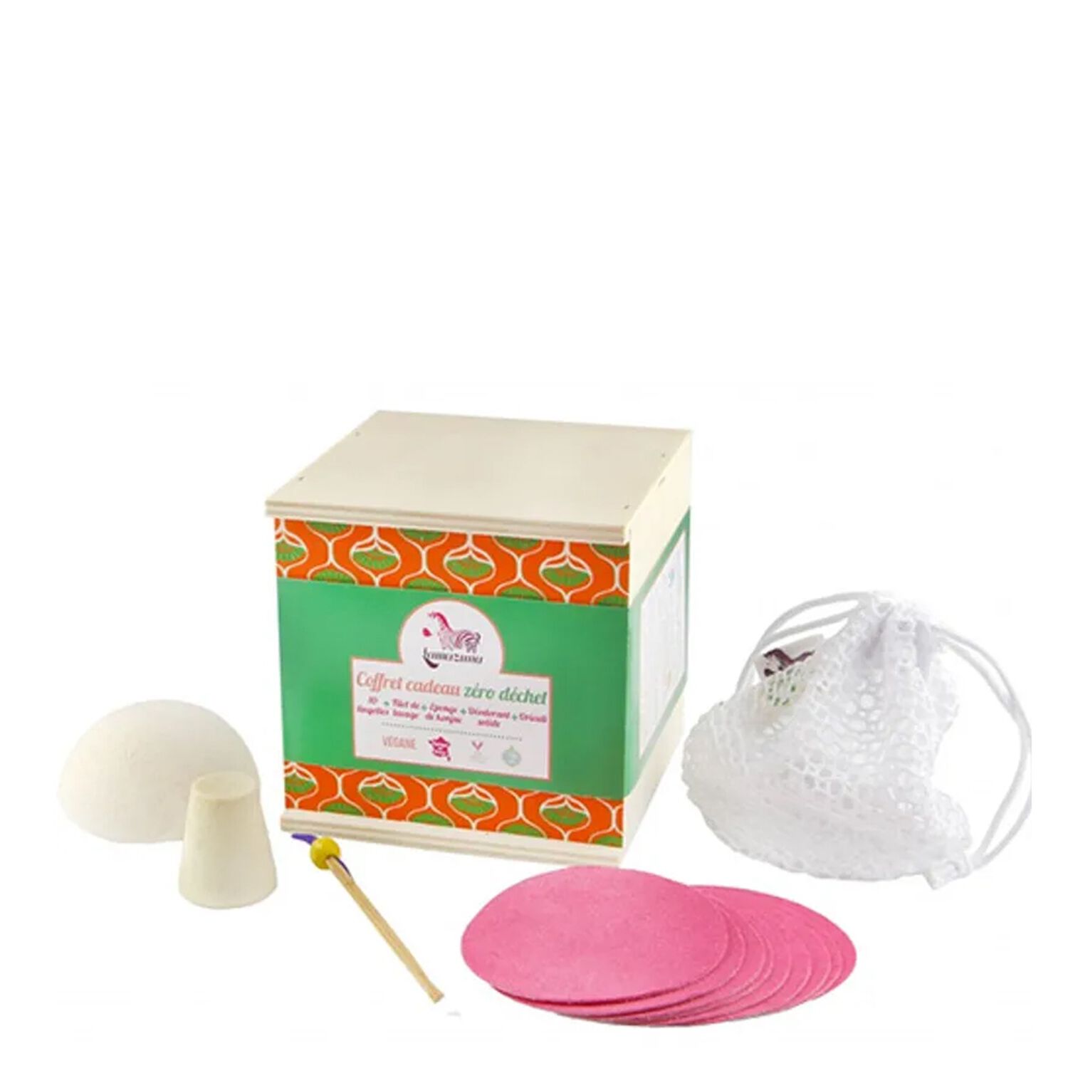 Lamazuna Zéro Déchet Coffret Lingettes Lavables x 10 +3 Produits