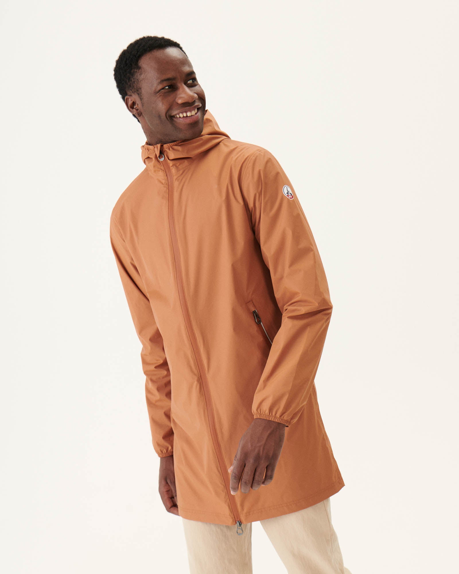 Imperméable long paquetable Camel Stockholm