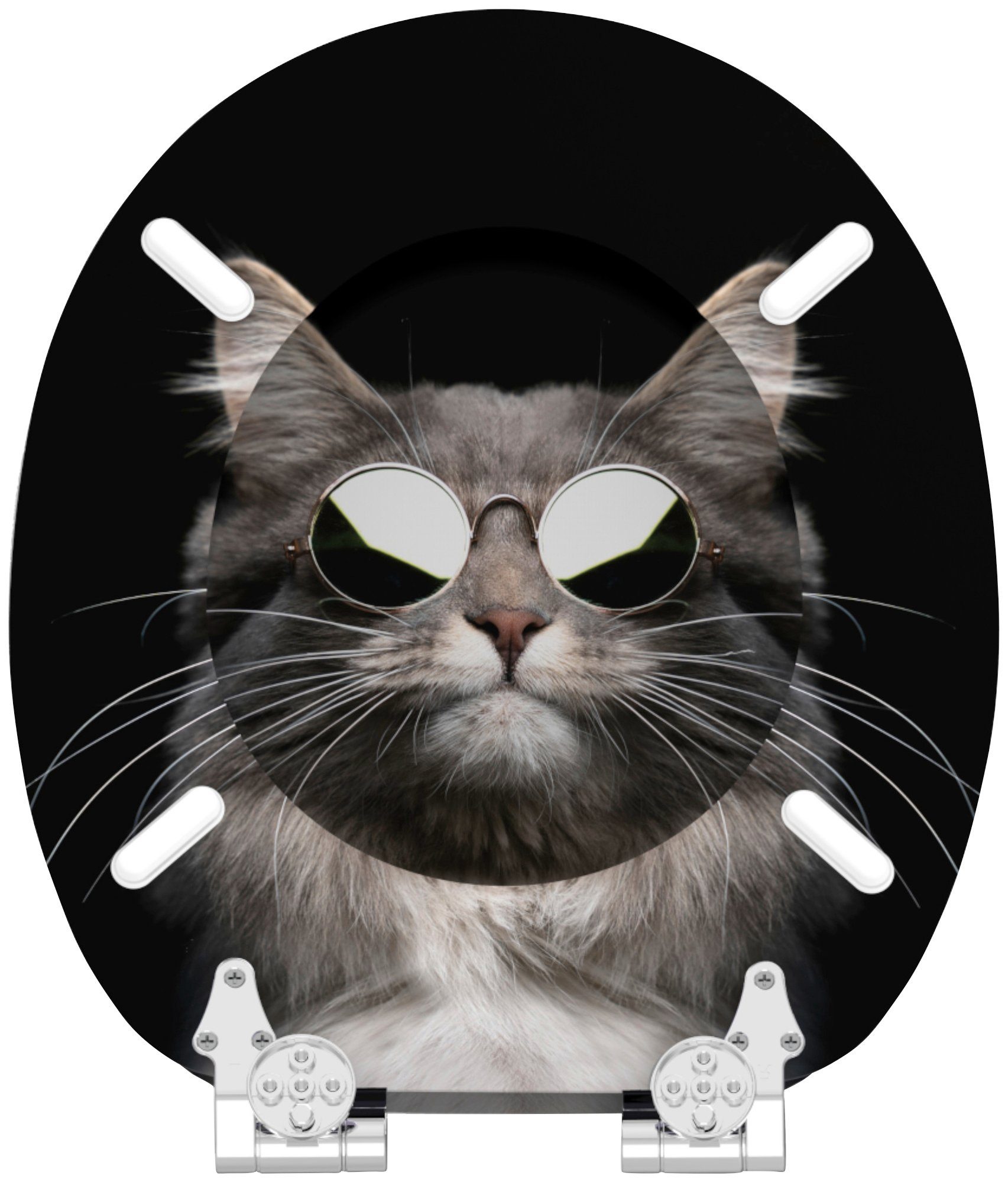 Sanilo WC-Sitz Cool Cat, mit Absenkautomatik, BxL: 37,7 x 42,0 - 47,0 cm