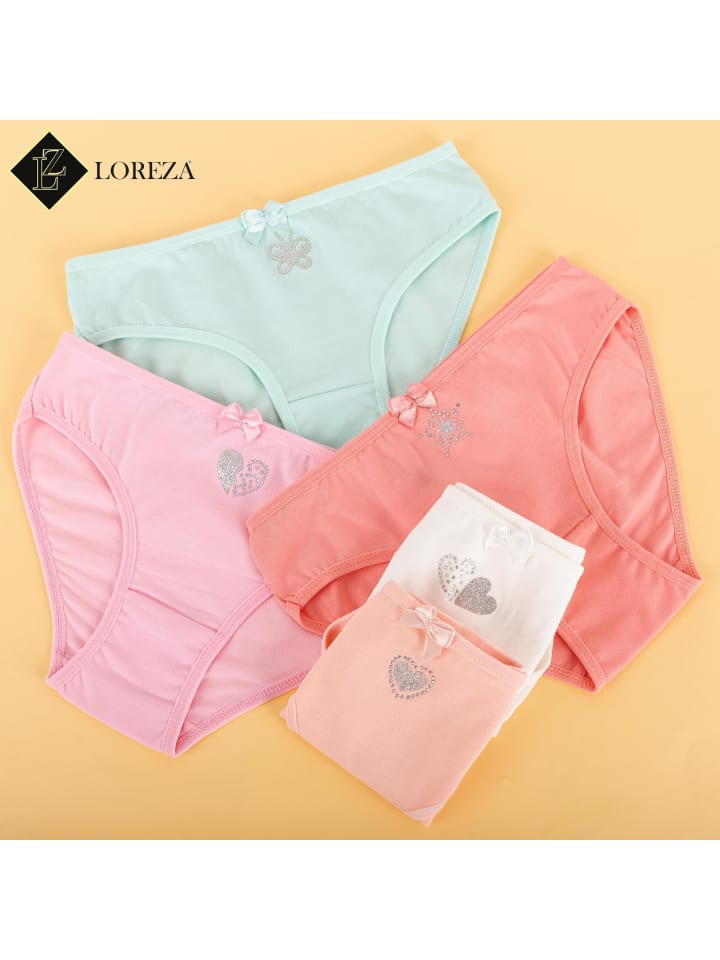 LOREZA 10er Set Slips - Strass - Bunt günstig kaufen