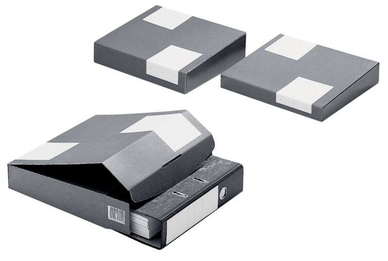 ColomPac Ordner Versandkarton Grau, Weiß 288 (B) x 322 (T) x 80 (H) mm 20 Stück