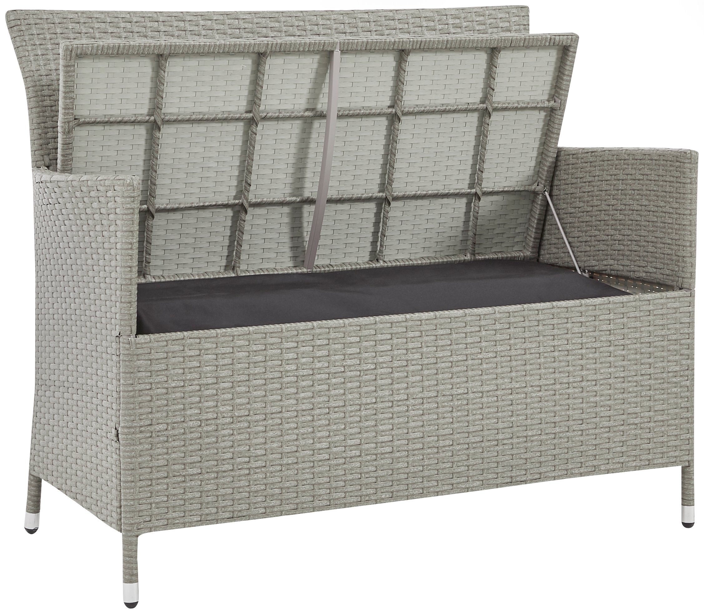 KONIFERA Gartenlounge-Bank Mailand, Kunststoff, 113,5x89,5x47,5 cm