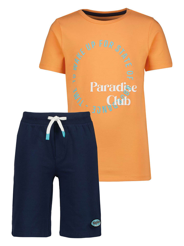 Vingino Pyjama in Dunkelblau/ Orange günstig kaufen