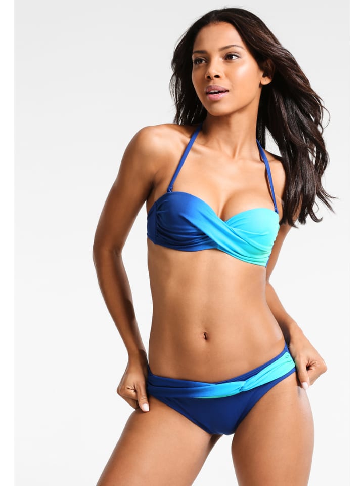 LASCANA Bügel-Bandeau-Bikini in blau-türkis günstig kaufen