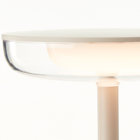 LED-Akku-Tischleuchte Nevio, sand