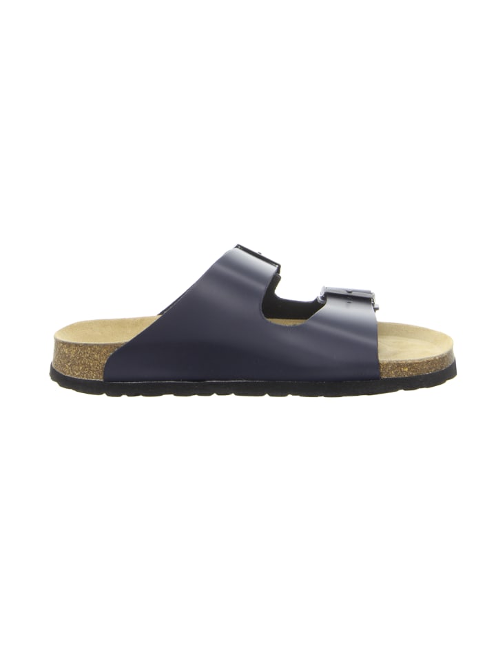 natural sense Pantolette Tieffußbett navy in blau günstig kaufen