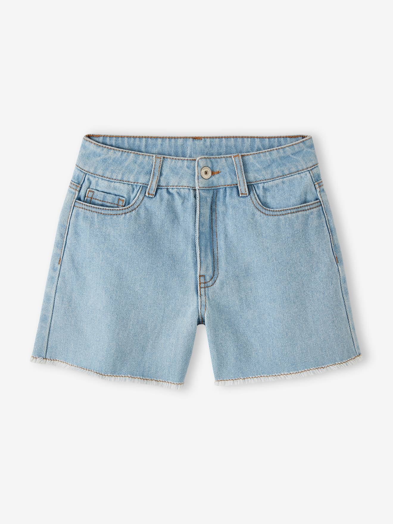 Vertbaudet Mädchen Jeansshorts - gebleicht