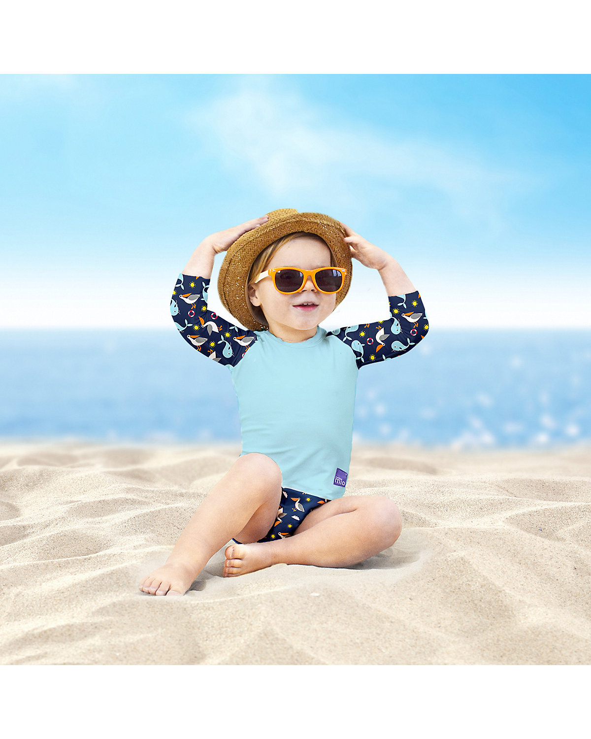 Bambino Mio, Schwimmshirt, Nautisch, M (6-12 Monate)