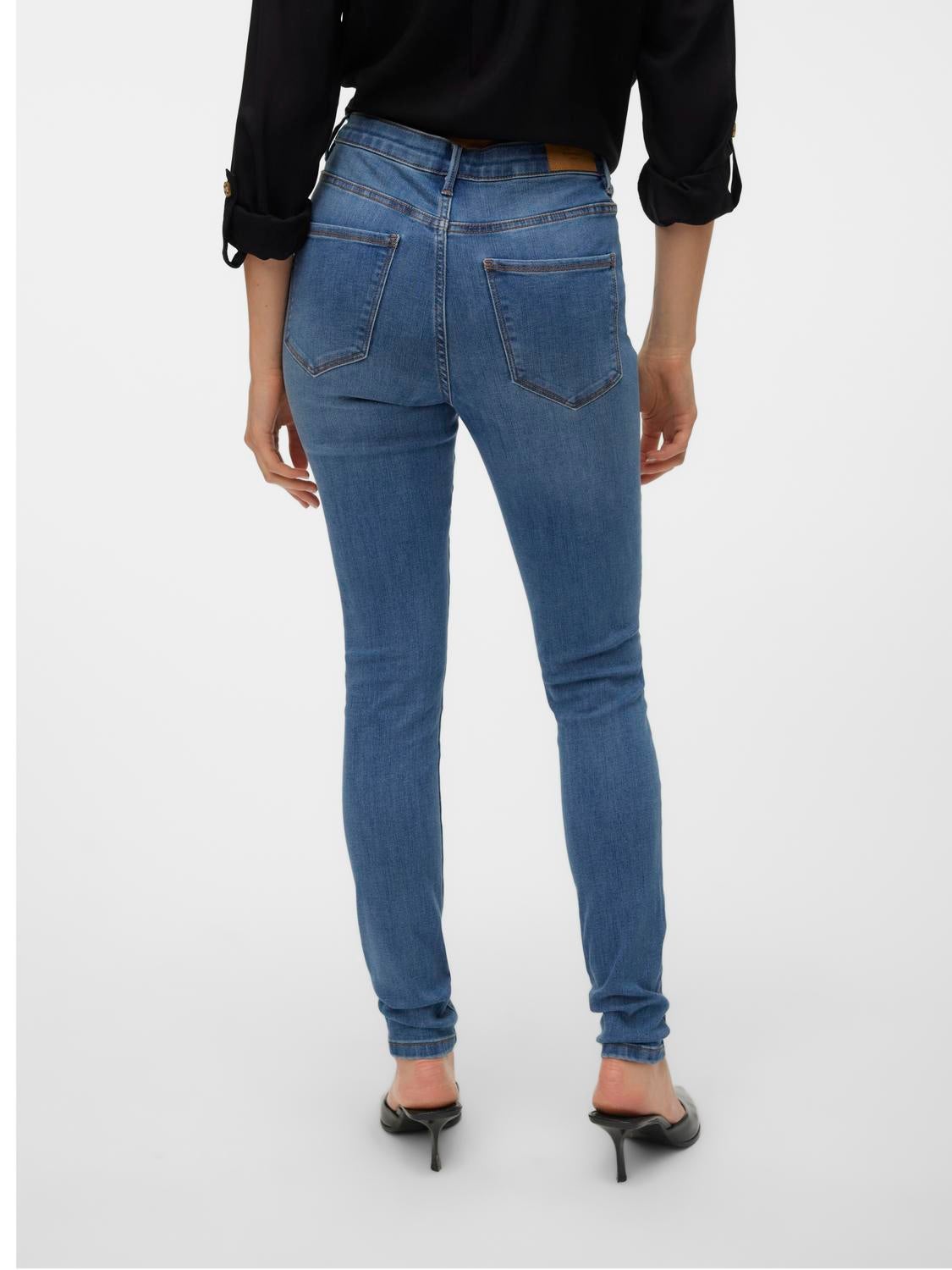 VMSOPHIA Hohe Taille Skinny Fit Jeans