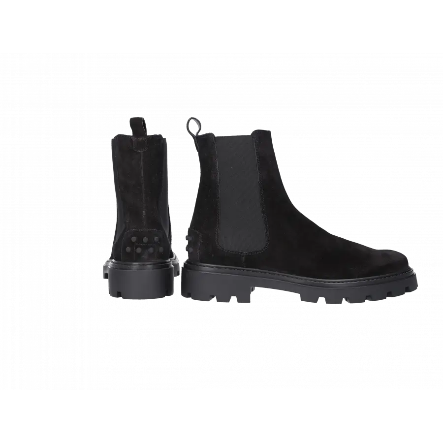 Tod's - Chelsea Boots W08J0 Veloursleder - schwarz