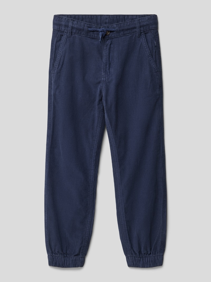 Cordhose aus Baumwolle in marineblau
