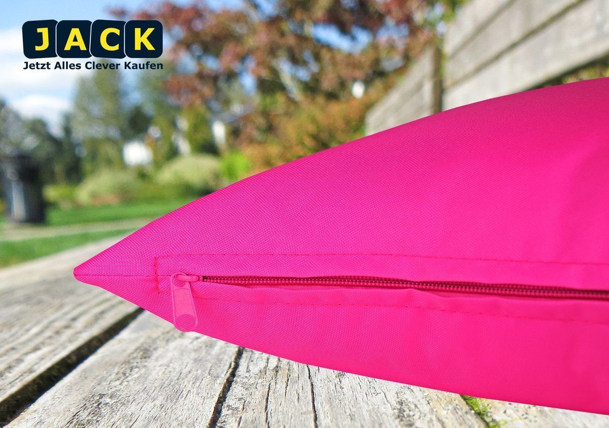 JACK Dekokissen JACK 50x50cm Outdoor Lounge Kissen inkl. XXL Füllung Sitzkissen, starke Füllung, Robust, Strapazierfähig, Wasserabweisend, Innen&Außen
