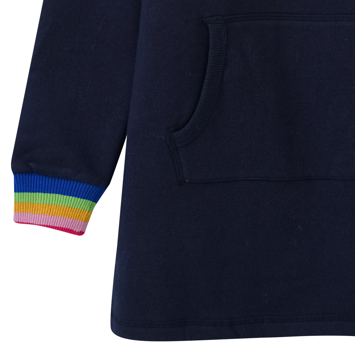 Mädchen Sweatkleid mit Stickerei