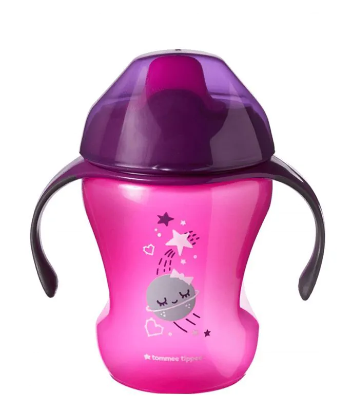 Tommee Tippee шоља за девојчице без пијуцкања, 6+ месеци
