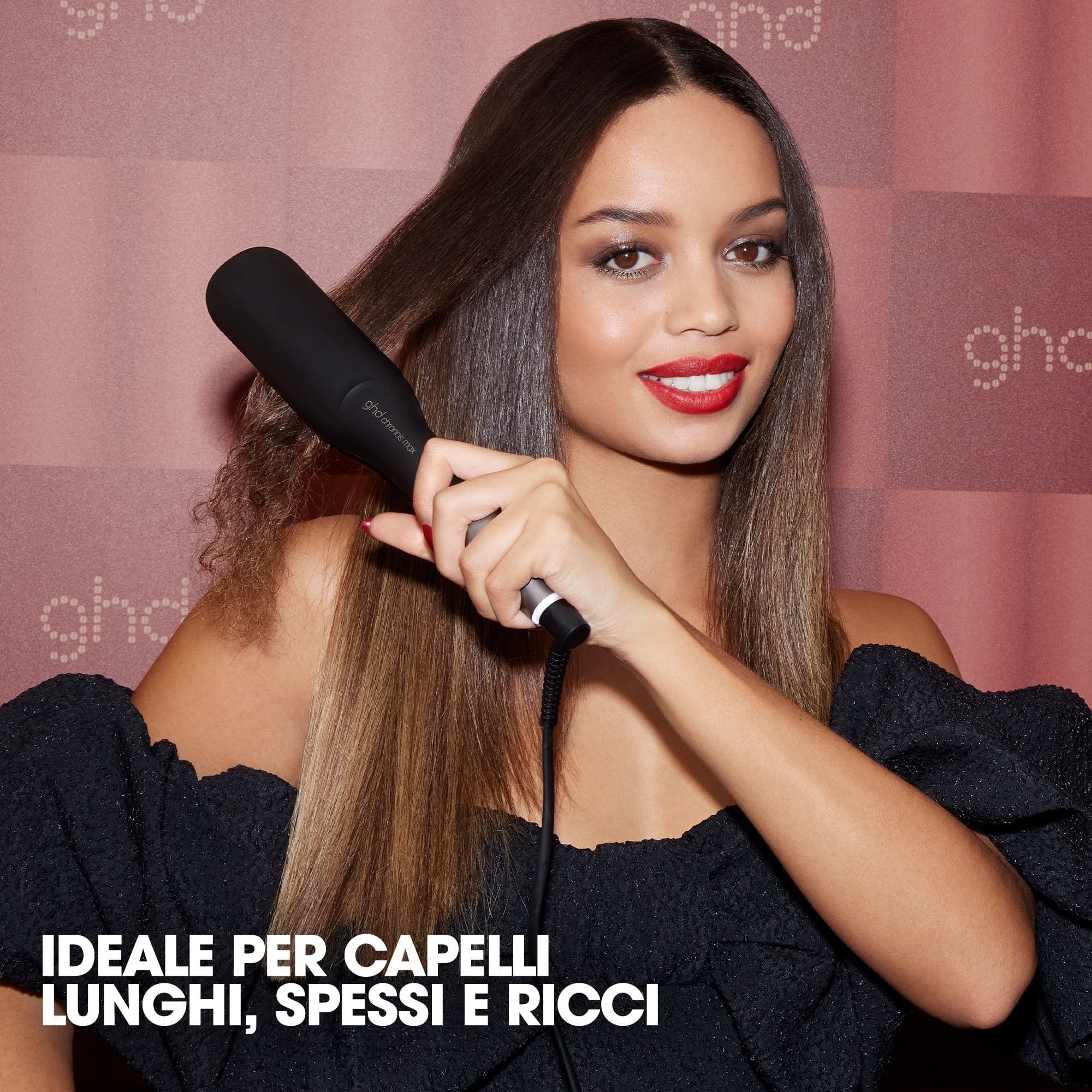 GHD Chronos Max Styler Geschenkset – Professioneller Haarglätter + Paddelbürste – Haarstyling-Geschenksets, Haarglätter, Bürsten