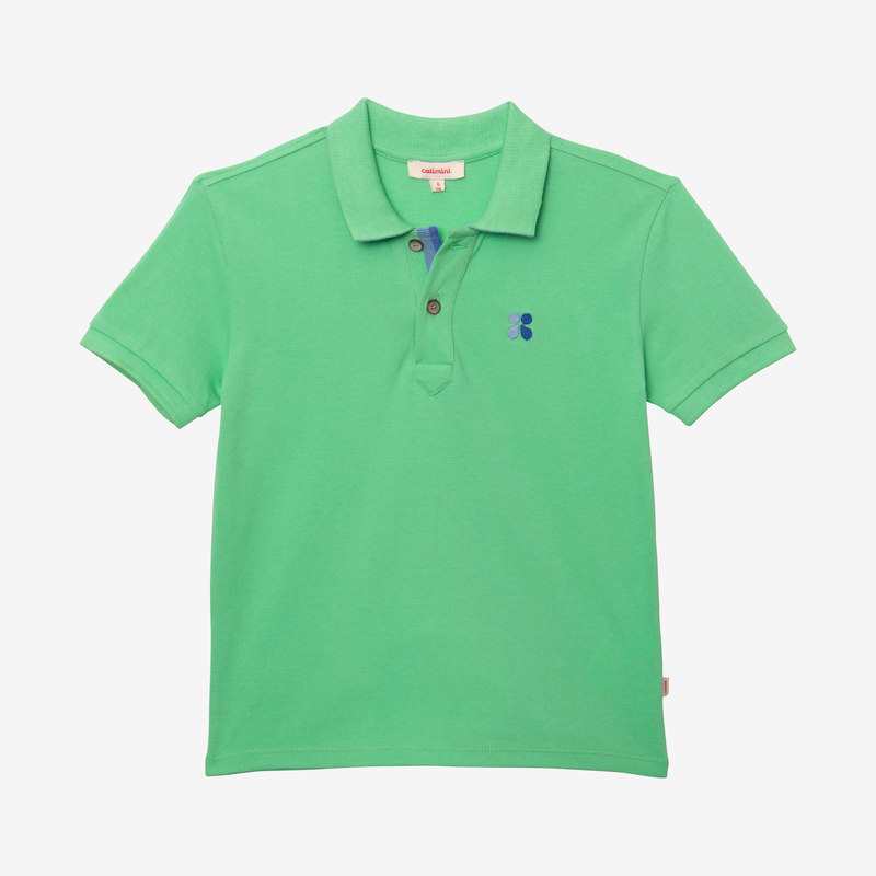 Polo garçon vert Catimini