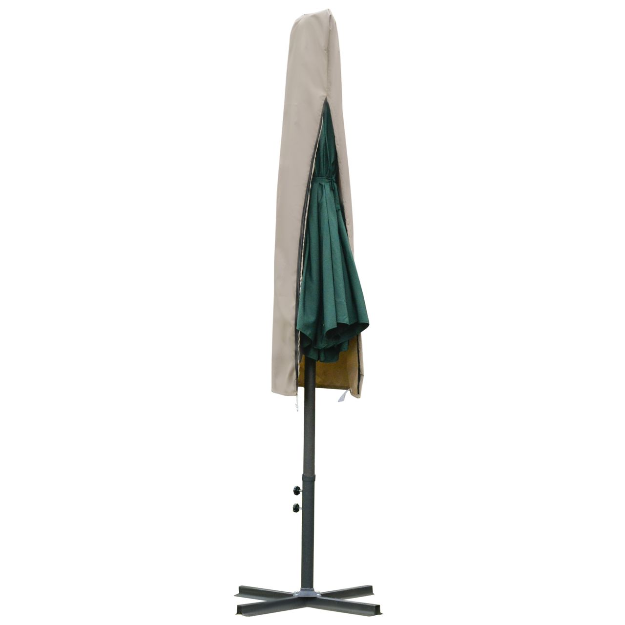 Outsunny Sonnenschirm Schutzhülle Wetterfeste Ø63 x 164 cm Khaki