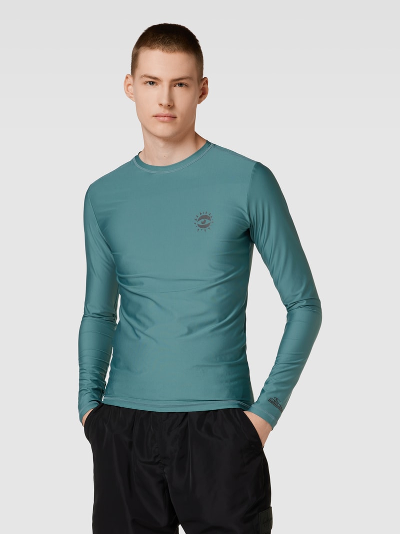 Badeshirt mit Motiv-Print Modell 'CAMORRO' in petrol