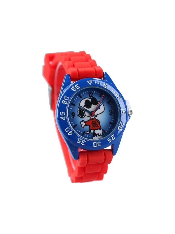 COFI 1453 Snoopy Uhr Analoge Kinderuhr Bunte Armbanduhr für kleine in Rot günstig kaufen onesize