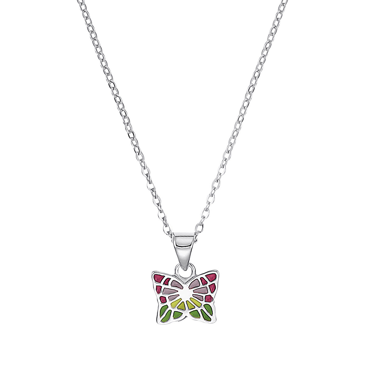 Kette mit Anhänger für Mädchen, 925 Sterling Silber | Schmetterling Halsketten für Mädchen