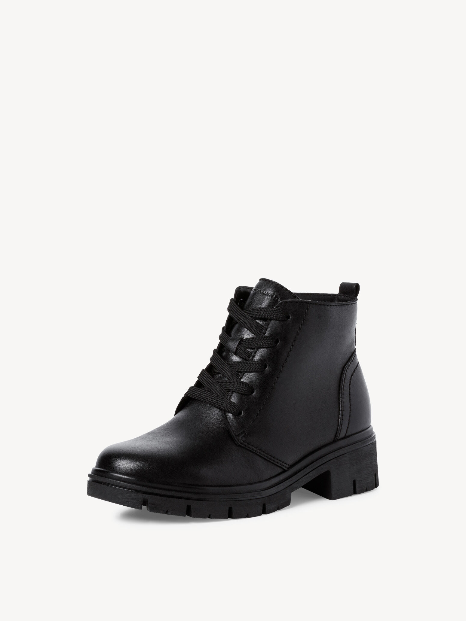 Bottine en cuir - noir