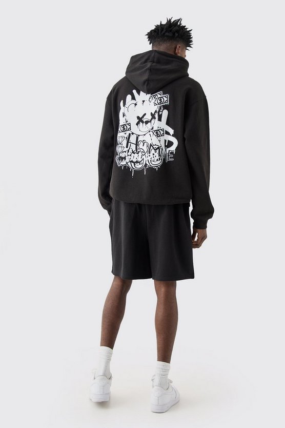 Oversize Jersey-Shorts