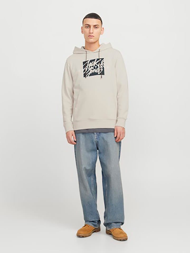 Jack & Jones Hoodie in Beige günstig kaufen