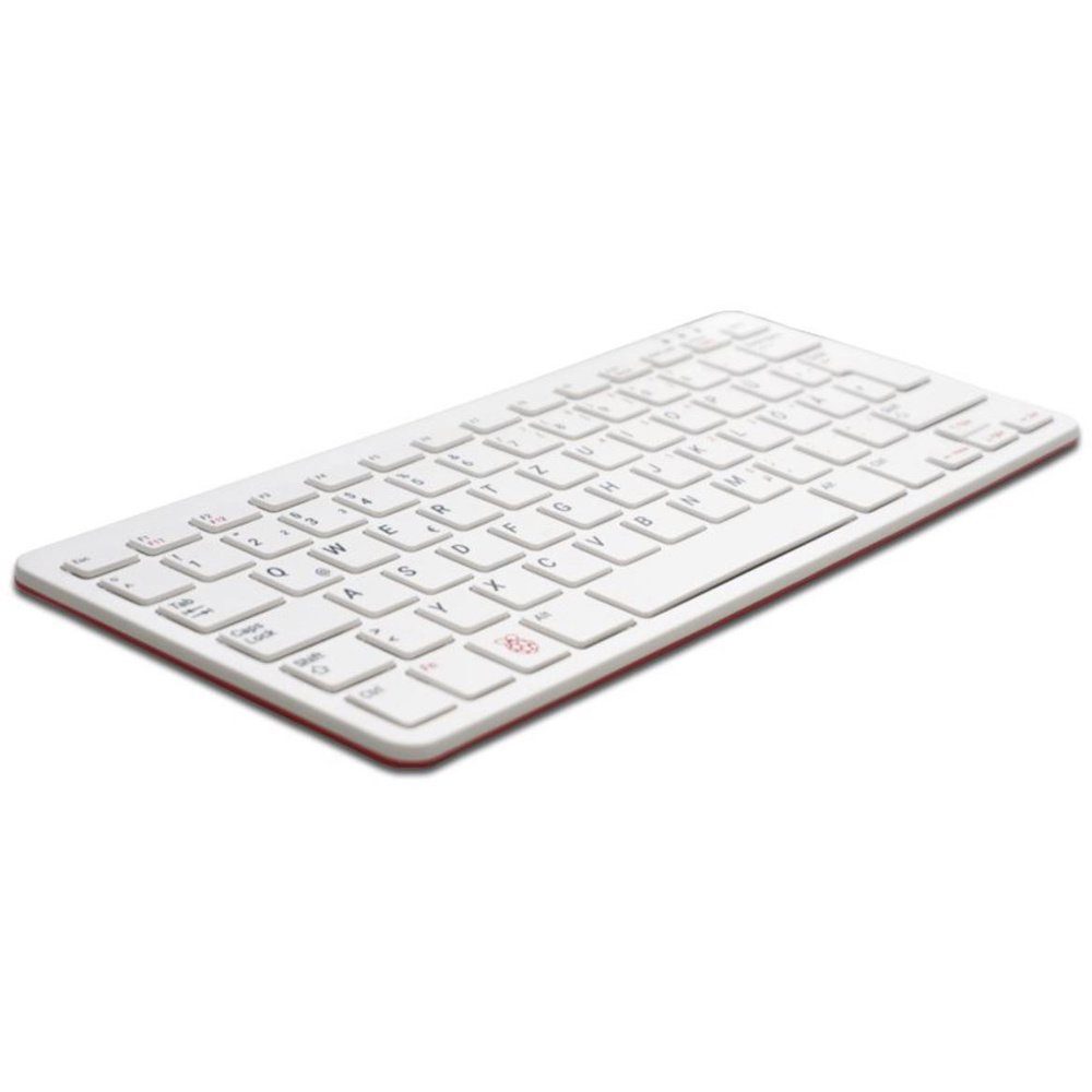 Raspberry Pi Foundation Raspberry Pi® RPI-KEYB (DE)-RED/WHITE USB Tastatur Deutsch, QWERTZ Wei Tastatur