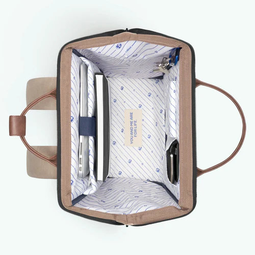 Adventurer Large Backpack with Beige Flap