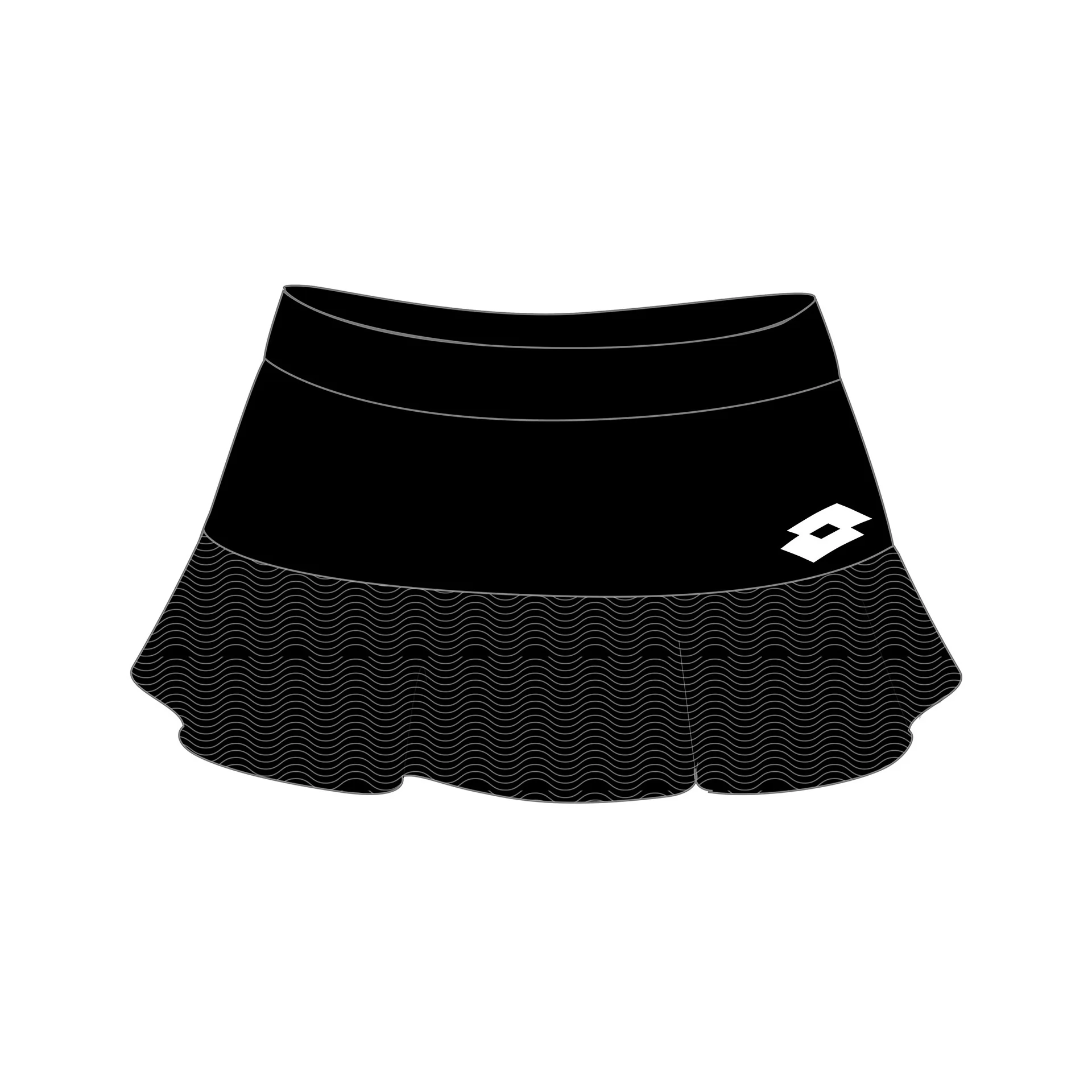 SUKNĚ SQUADRA G II PL CELÁ ČERNÁ