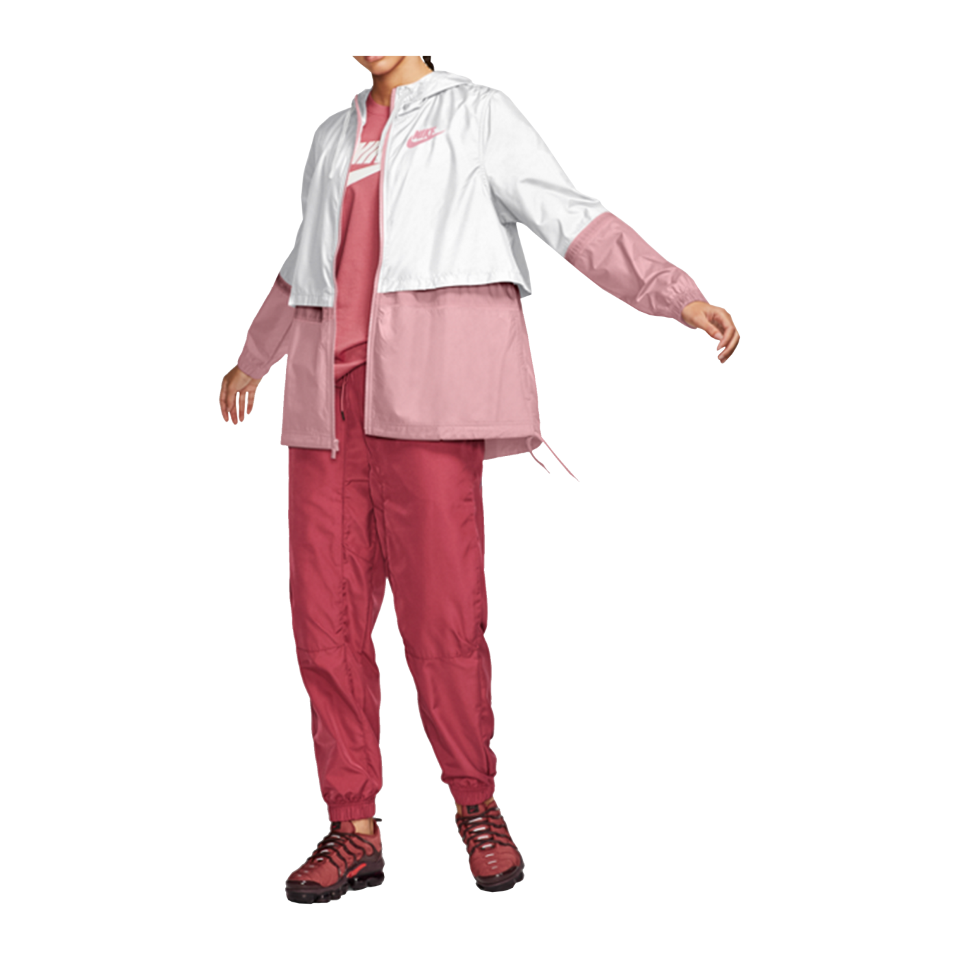 Nike Woven Jacke Damen Weiss Pink F109