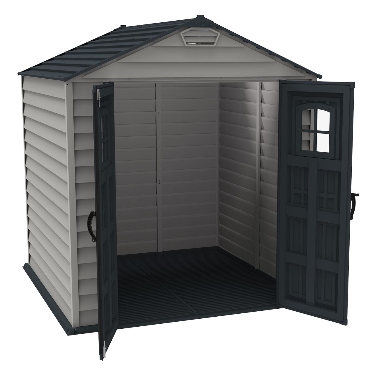 Duramax Kunststoffgerätehaus Duramax StoreMAX Anthrazit 4,5 m² mit Fußbodenkonstruktion Duramax 30325 7x7