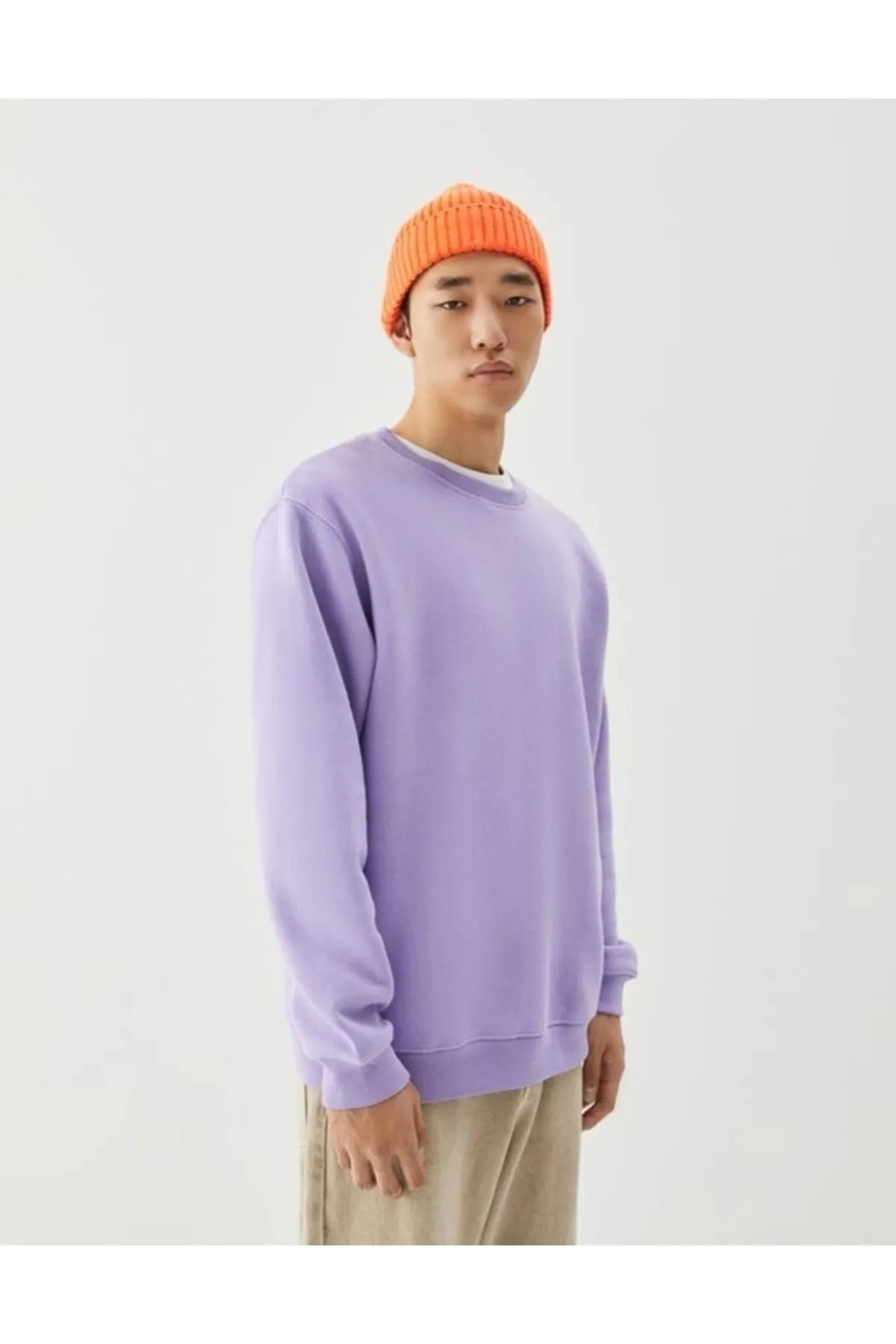 My Blog  Unisex-Sweatshirt mit Rundhalsausschnitt in Übergröße in Flieder