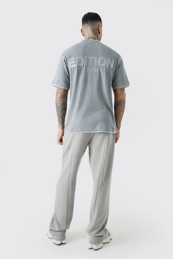 Tall geripptes Edition T-Shirt
