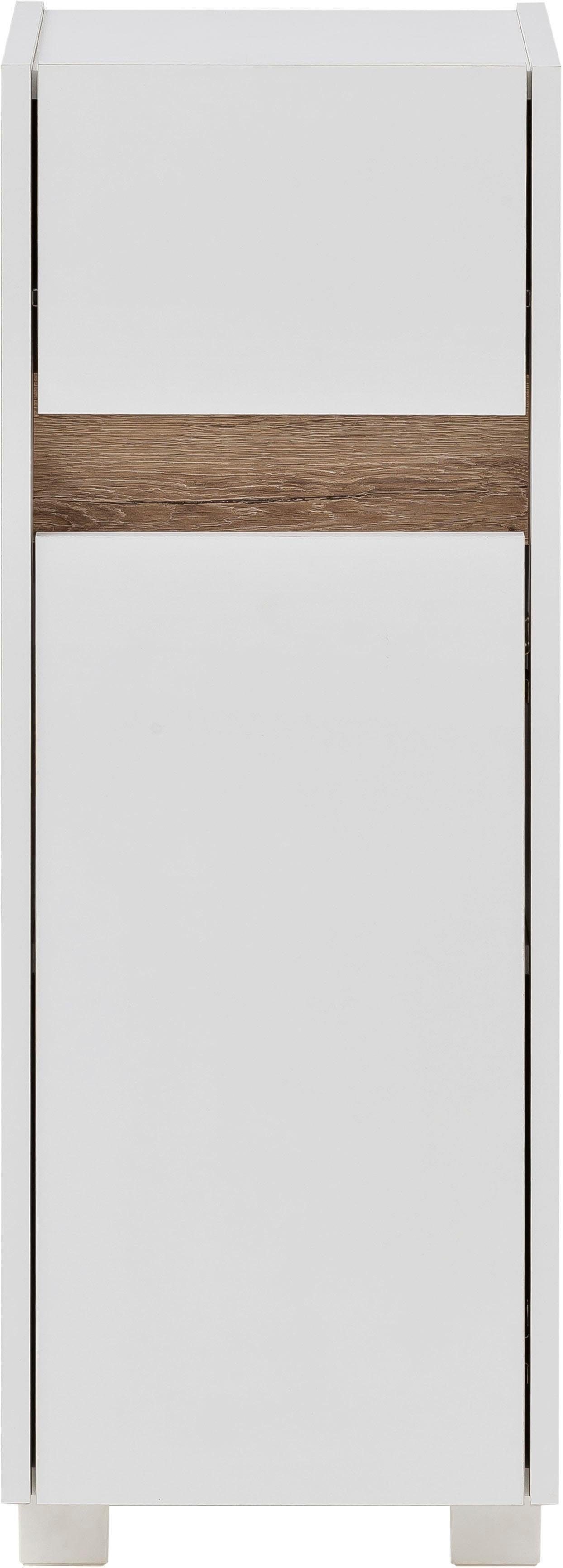 Schildmeyer Unterschrank Cosmo Breite 30 cm, Badezimmerschrank, Blende im modernen Wildeiche-Look