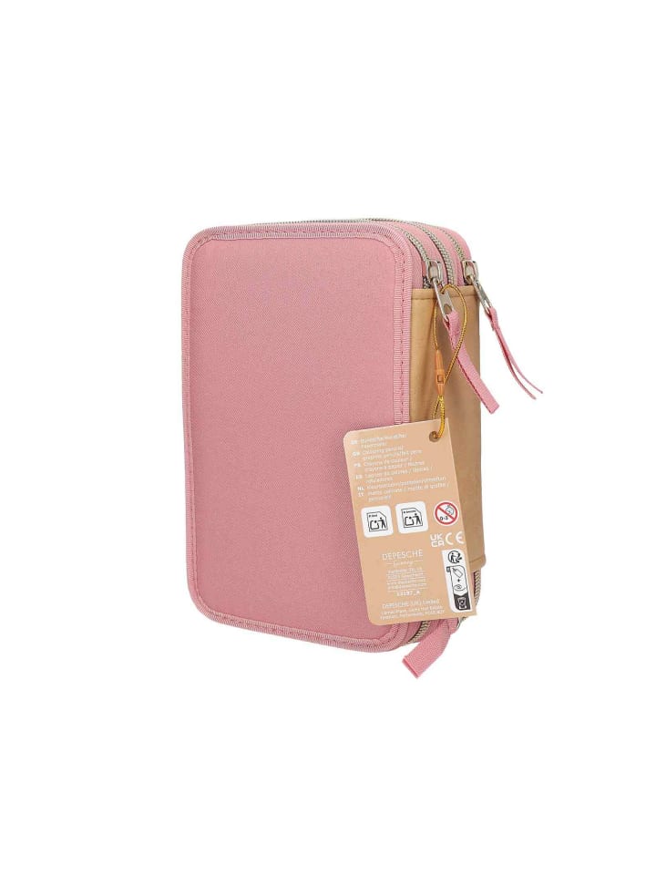 Depesche 3-Fach Federtasche Dusty Rose Miss Melody 20 x 13 x 7,5 cm in rosa günstig kaufen onesize