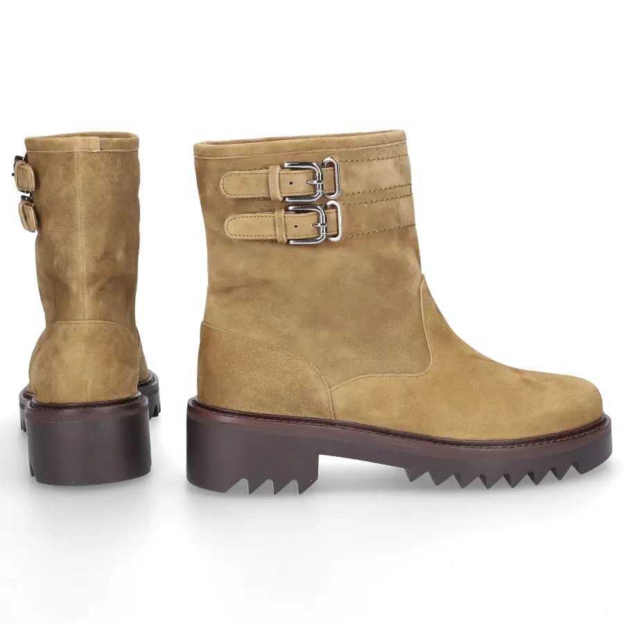 Aquazzura - Stiefeletten SUE Veloursleder - grün