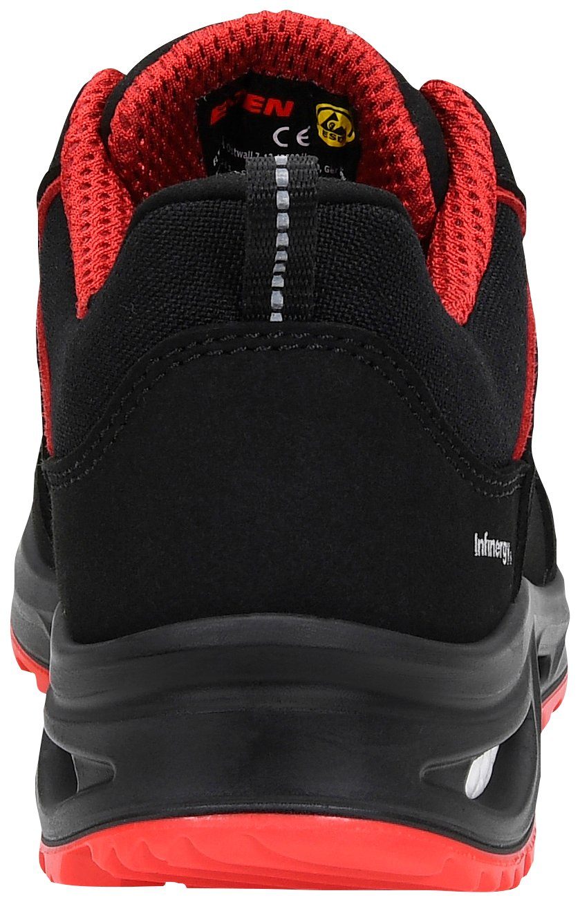 Elten HANNAH XXTL BOA® black-red Low ESD Sicherheitsschuh S3, DGUV-zertifiziert, Wellmaxx Dämpfungstechnologie