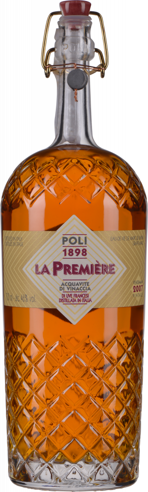 Poli Grappa La Première Acquavite di Vinaccia 0,7 Liter in Holzkiste