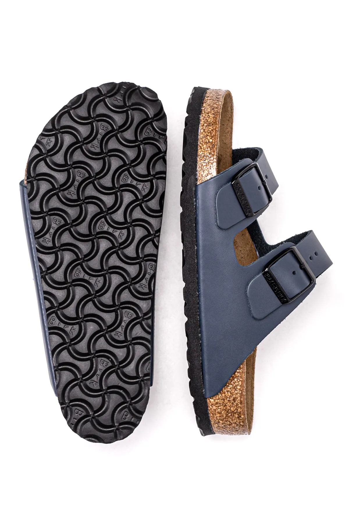 Birkenstock  Pantolette - Dunkelblau - Flacher Absatz