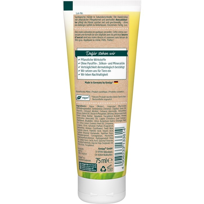 Sekunden-Handcreme