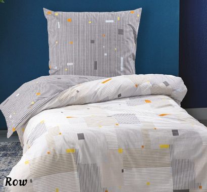 Bettwäsche Baumwolle 135x200, 155x200, 155x220, 200x200, 200x220 oder 240x220, Leonado Vicenti, Renforcé, 2 teilig, Streifen in verschiedenen Farben mit Reißverschluss