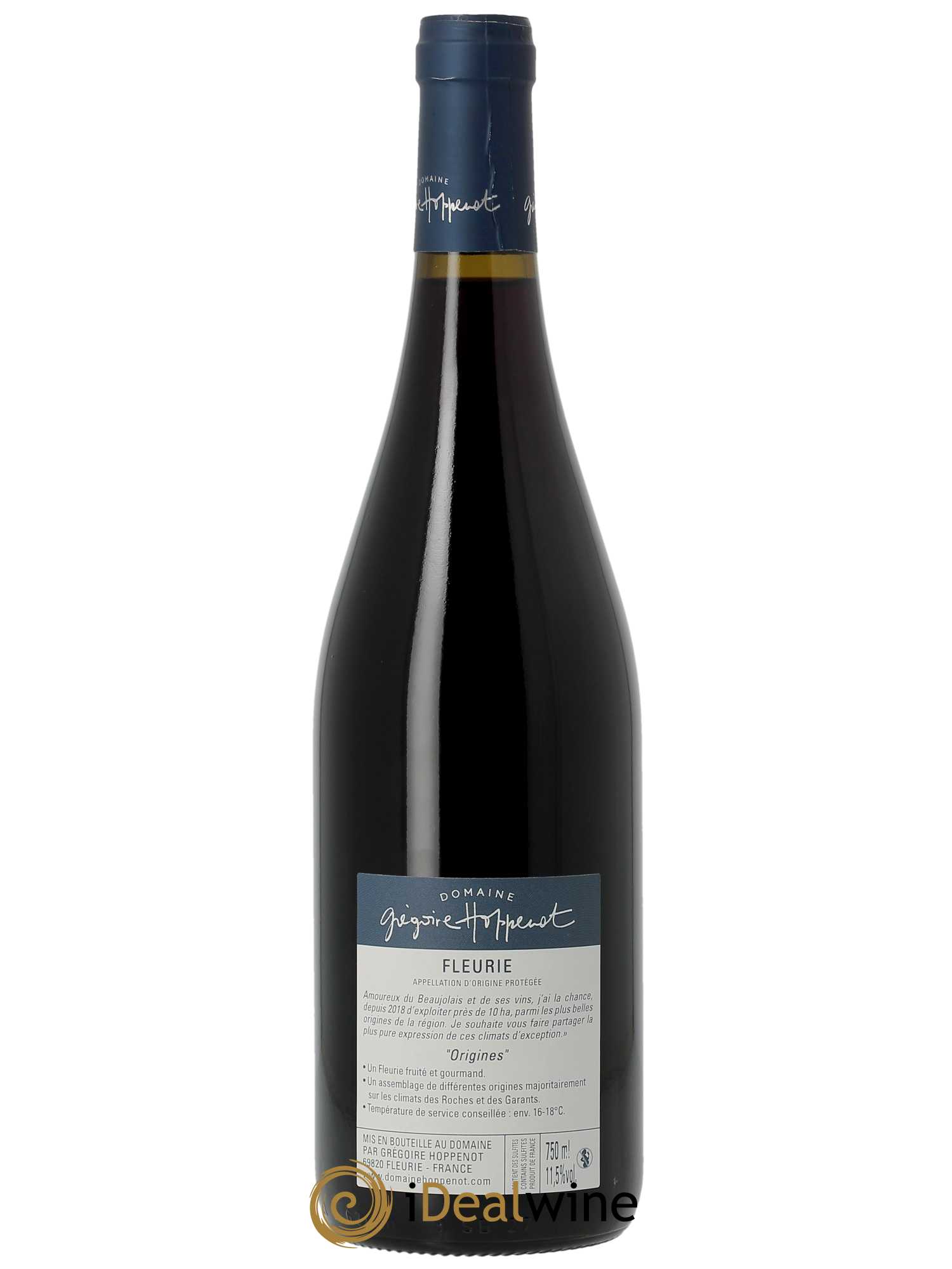 Fleurie Origines Grégoire Hoppenot (Domaine)  2021 - Lot de 1 Bouteille