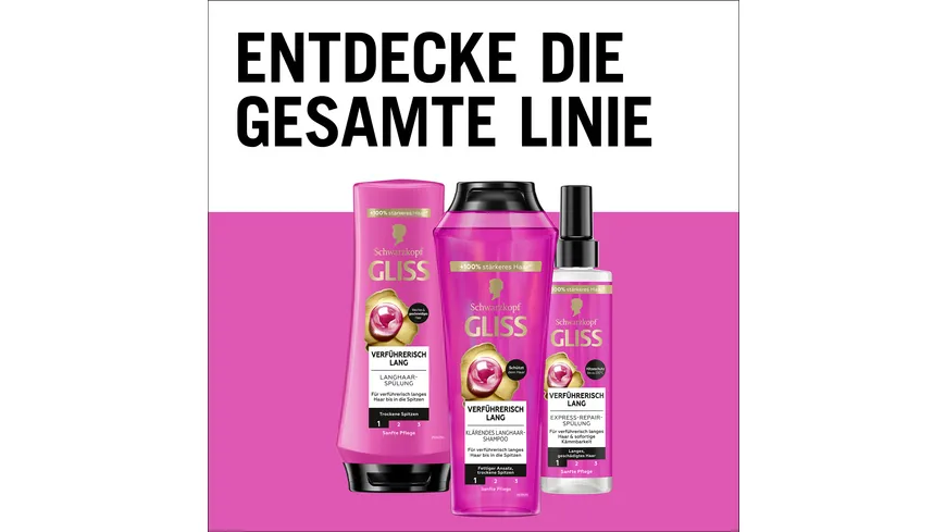 GLISS Shampoo Verführerisch Lang 250 ml 250 ml